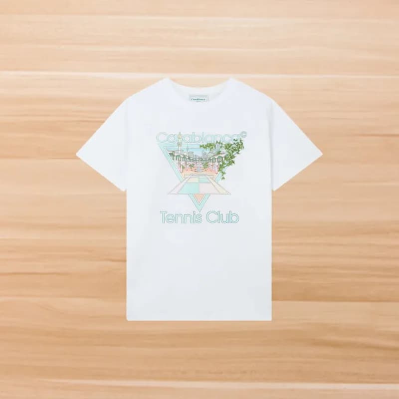 Casablanca T-Shirt Tennis Club Graphic