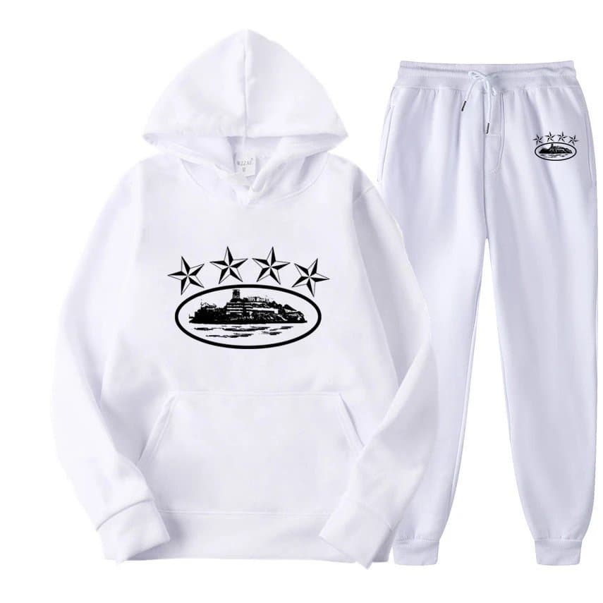 Travis Scott Hoodie and Joggers Set Cactus Jack Logo