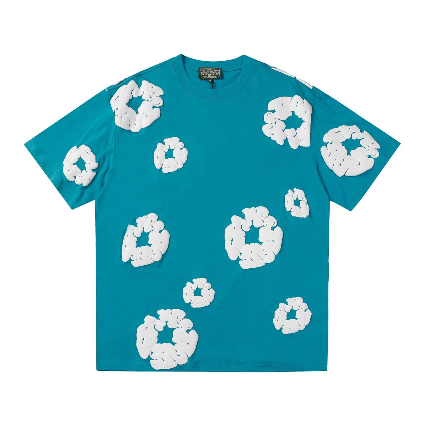 Balenciaga Logo Shorts Cloud Logo — 短袖 天蓝