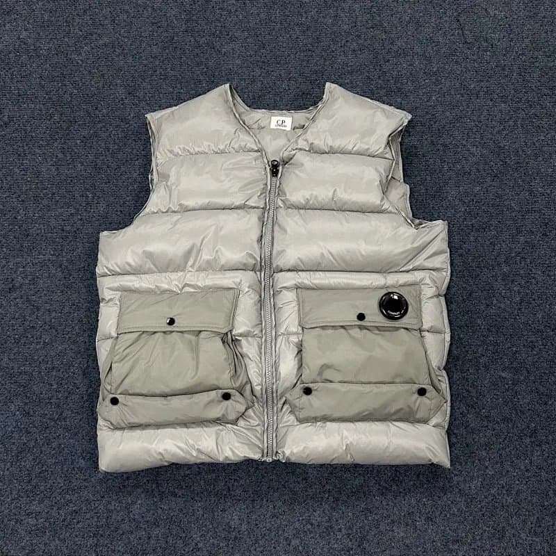 C.P. Company Goggle Vest Light Grey