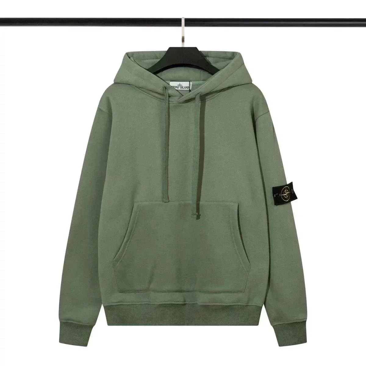 Stone Island Zip-Up Hoodie Compass Logo — 22
