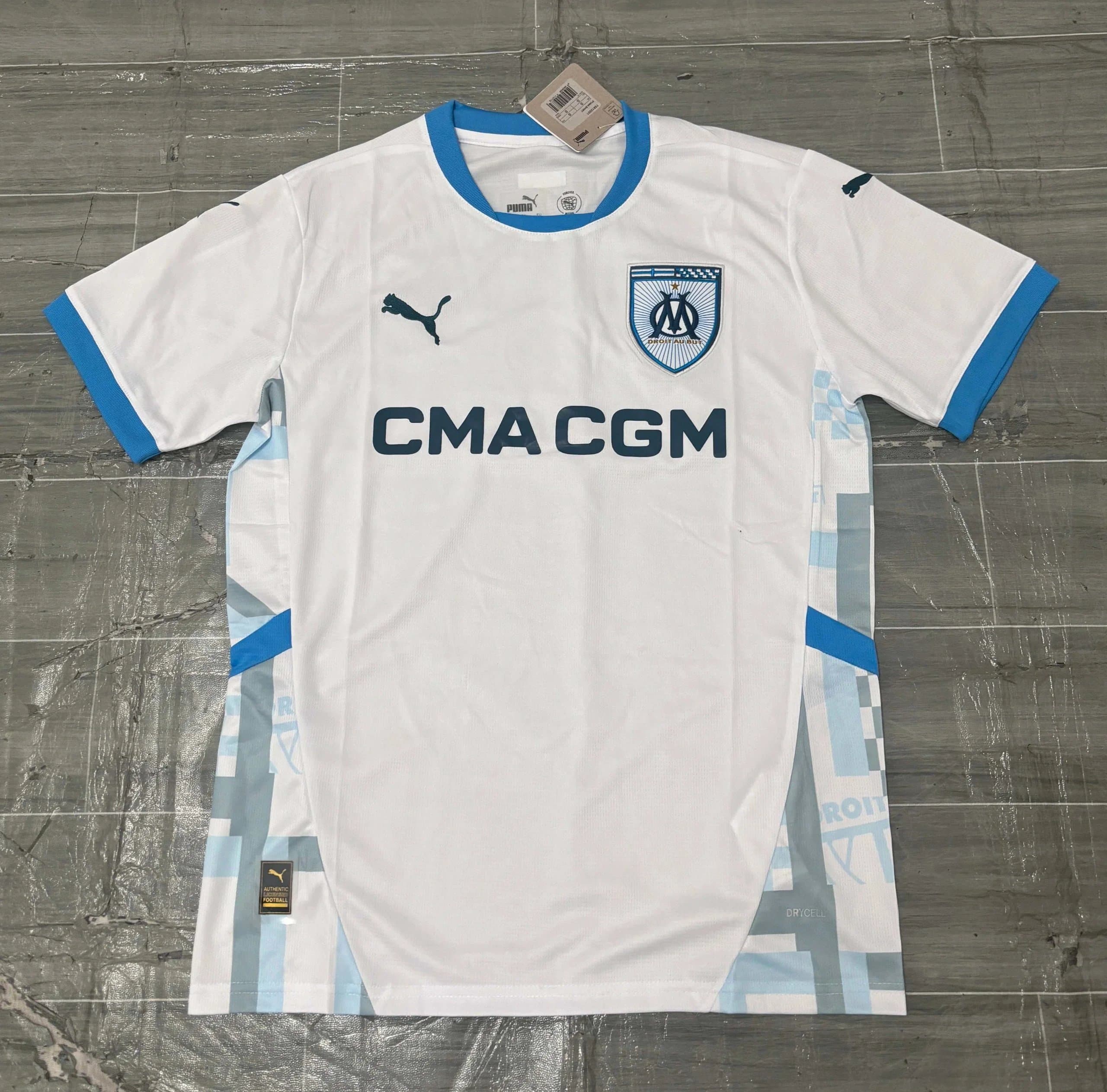 Puma Olympique de Marseille Home Jersey CMA CGM Sponsor