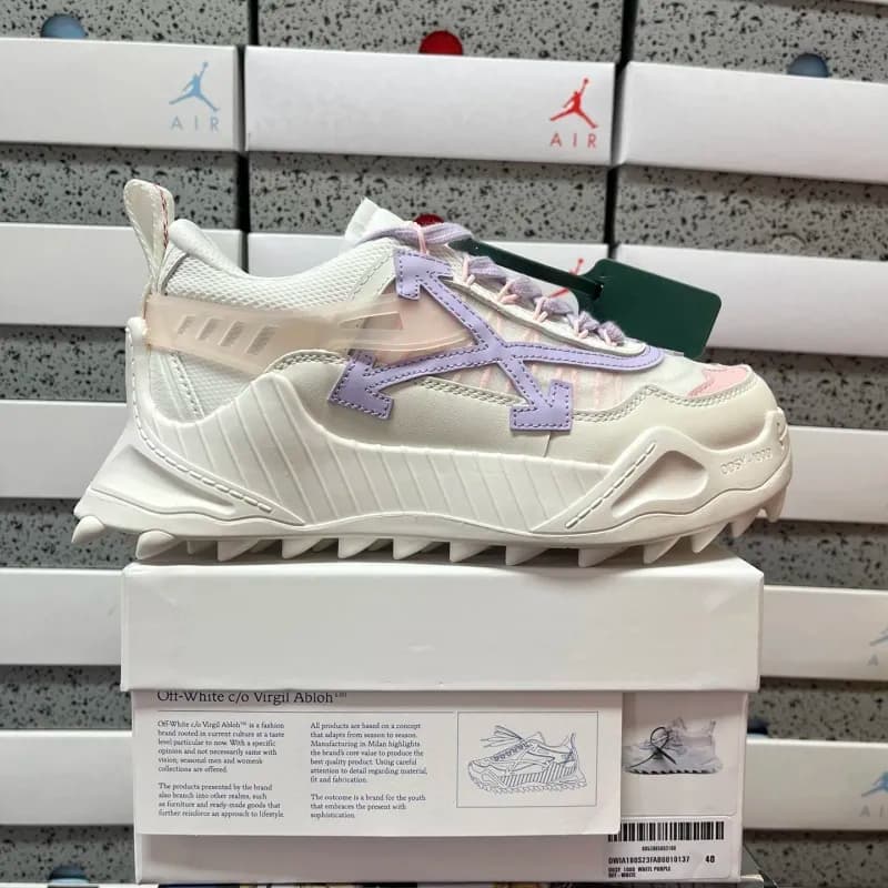 Jordan Off-White x Virgil Abloh White Purple Pink