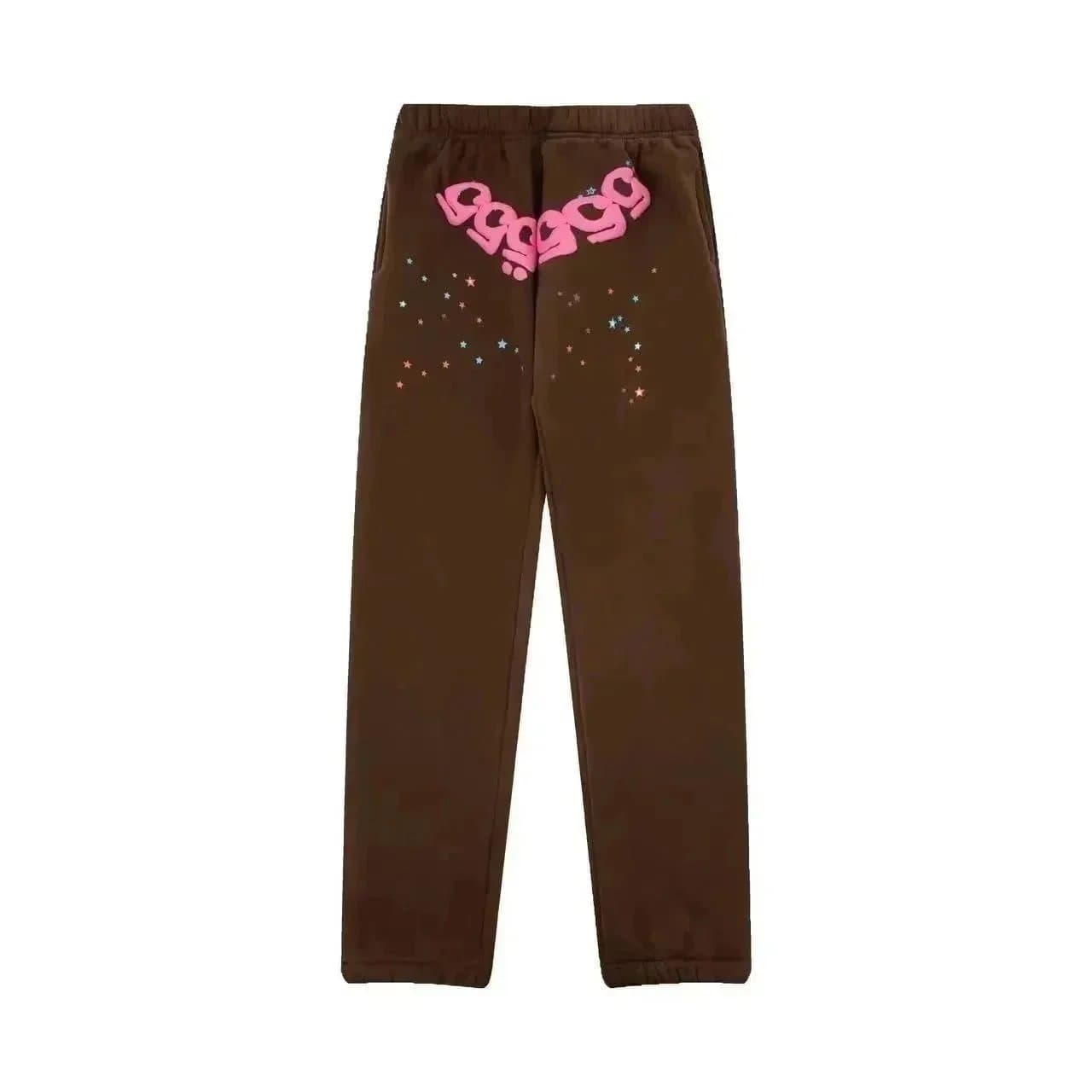 Travis Scott Sweatpants Pink Logo & Stars