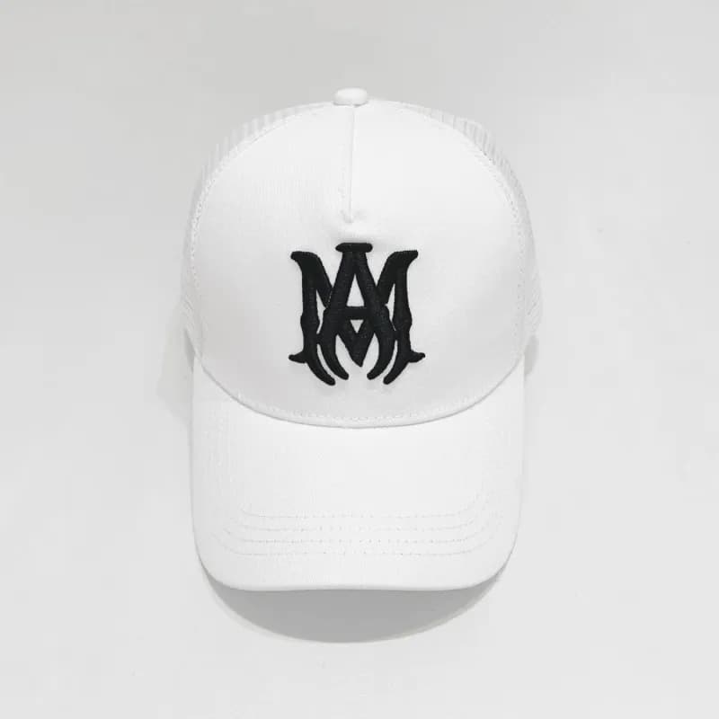 Amiri Trucker Cap Black Logo Embroidery