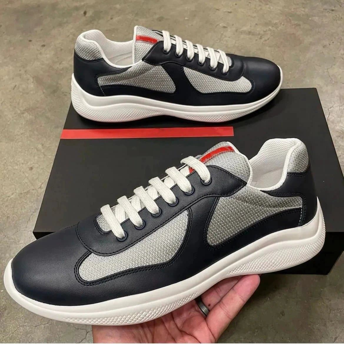 Prada Linea Rossa Sneaker Navy Grey White