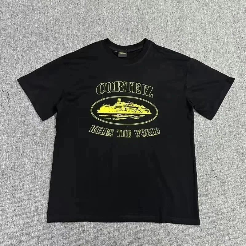 Corteiz Graphic Tee Corb Rules The — 5*Top quality