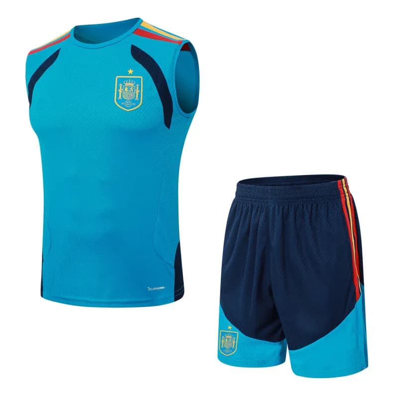 Adidas Argentina Training Set White/Navy/Blue — C2627西班牙湖蓝色背心
