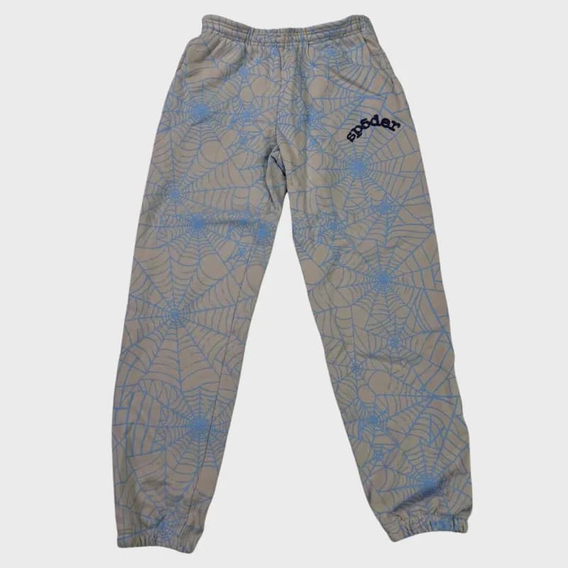Sp5der Jogger Pants Star Print — Sp29 - Aop Web Htr Gray