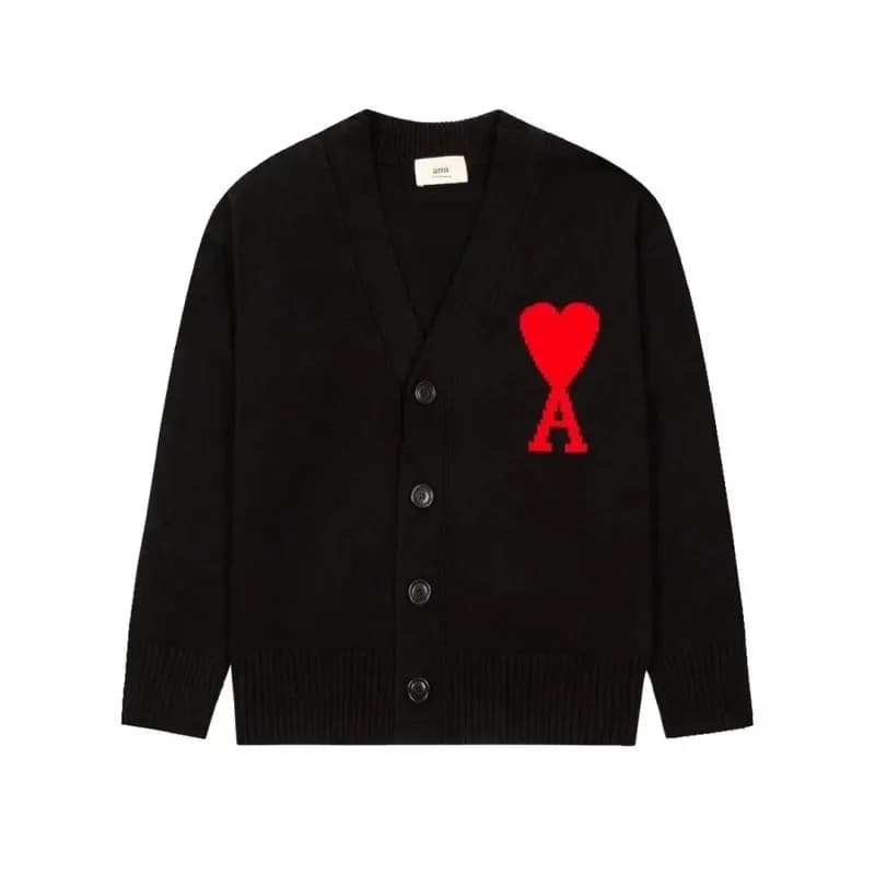 AMI Paris Cardigan Heart Logo