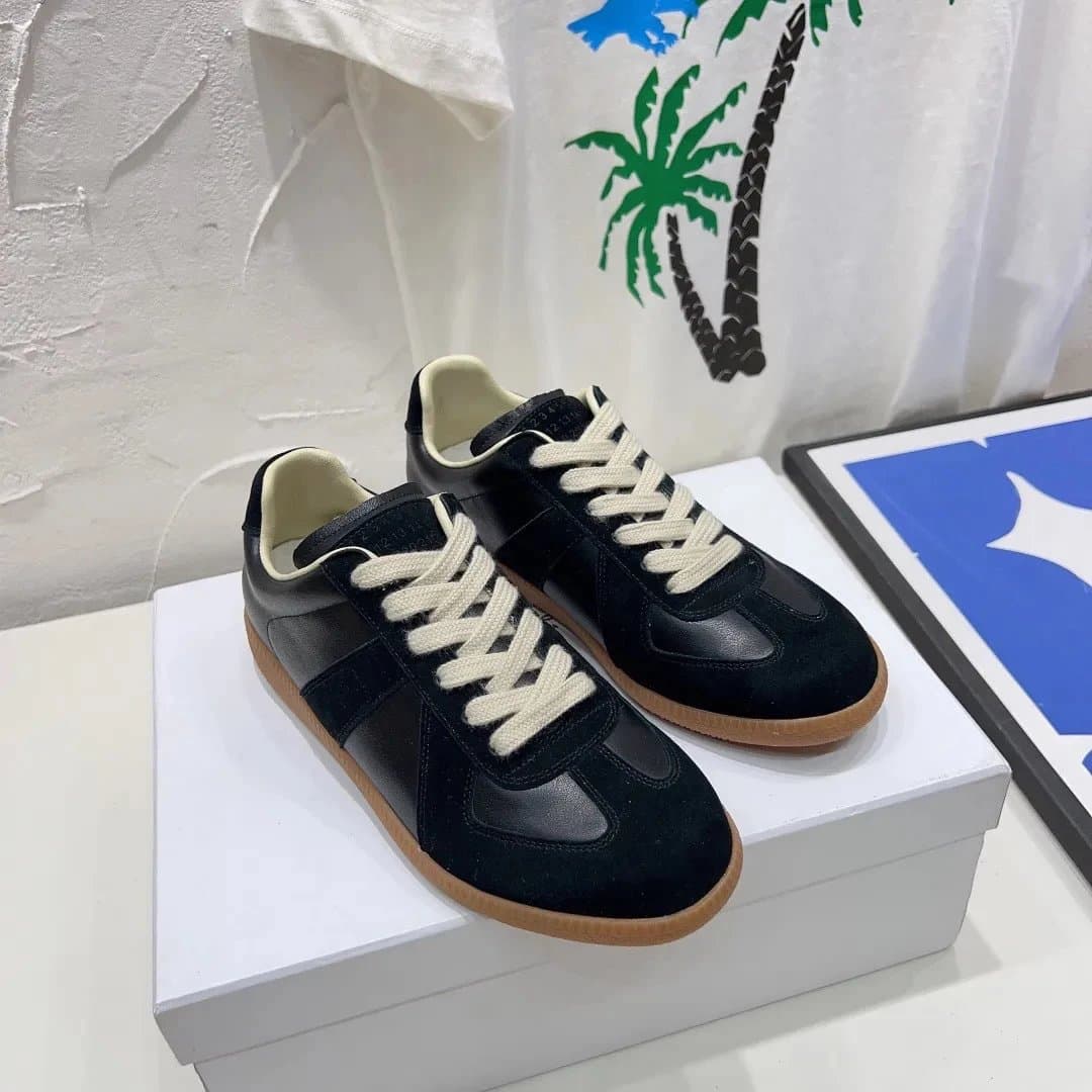 Maison Margiela Future Sneaker Black Suede and Leather