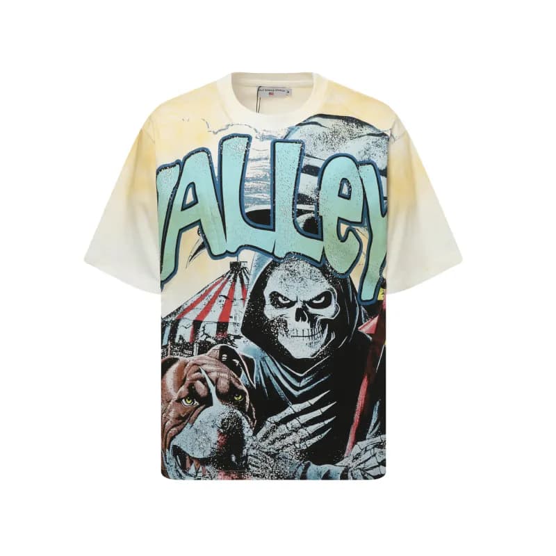 Saint Laurent Graphic T-Shirt Wesley Dreams Print — Z90