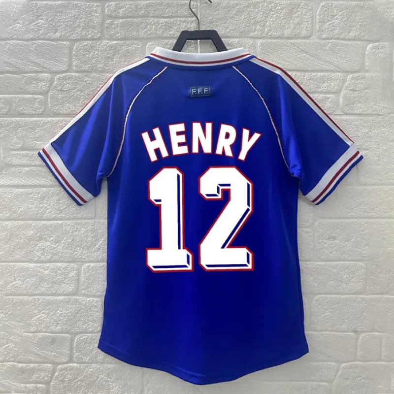 Nike France 1998 Home Jersey Henry #12