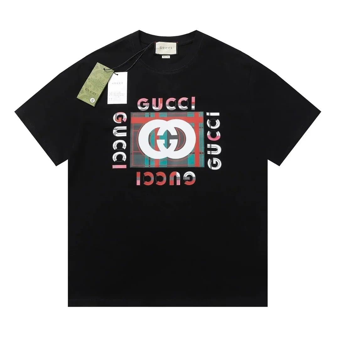 Gucci Graphic T-Shirt GG Logo Print
