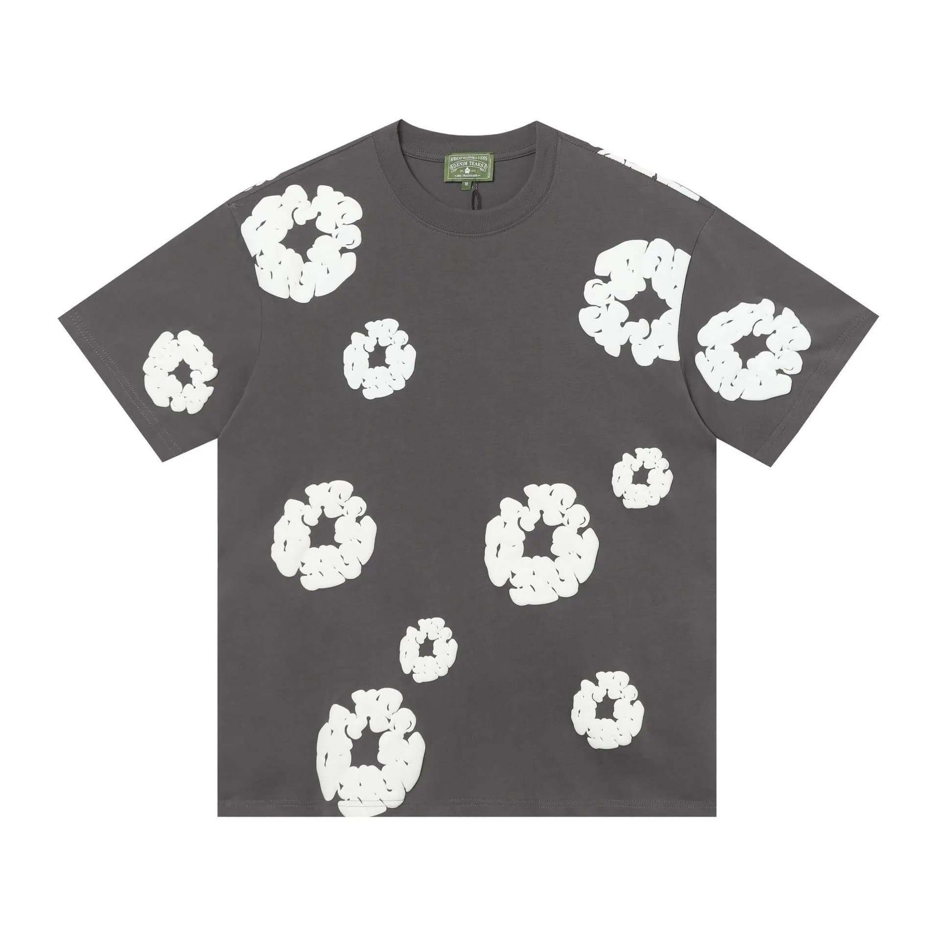 Denim Tears Scrunched Logo Tee Cloud Print