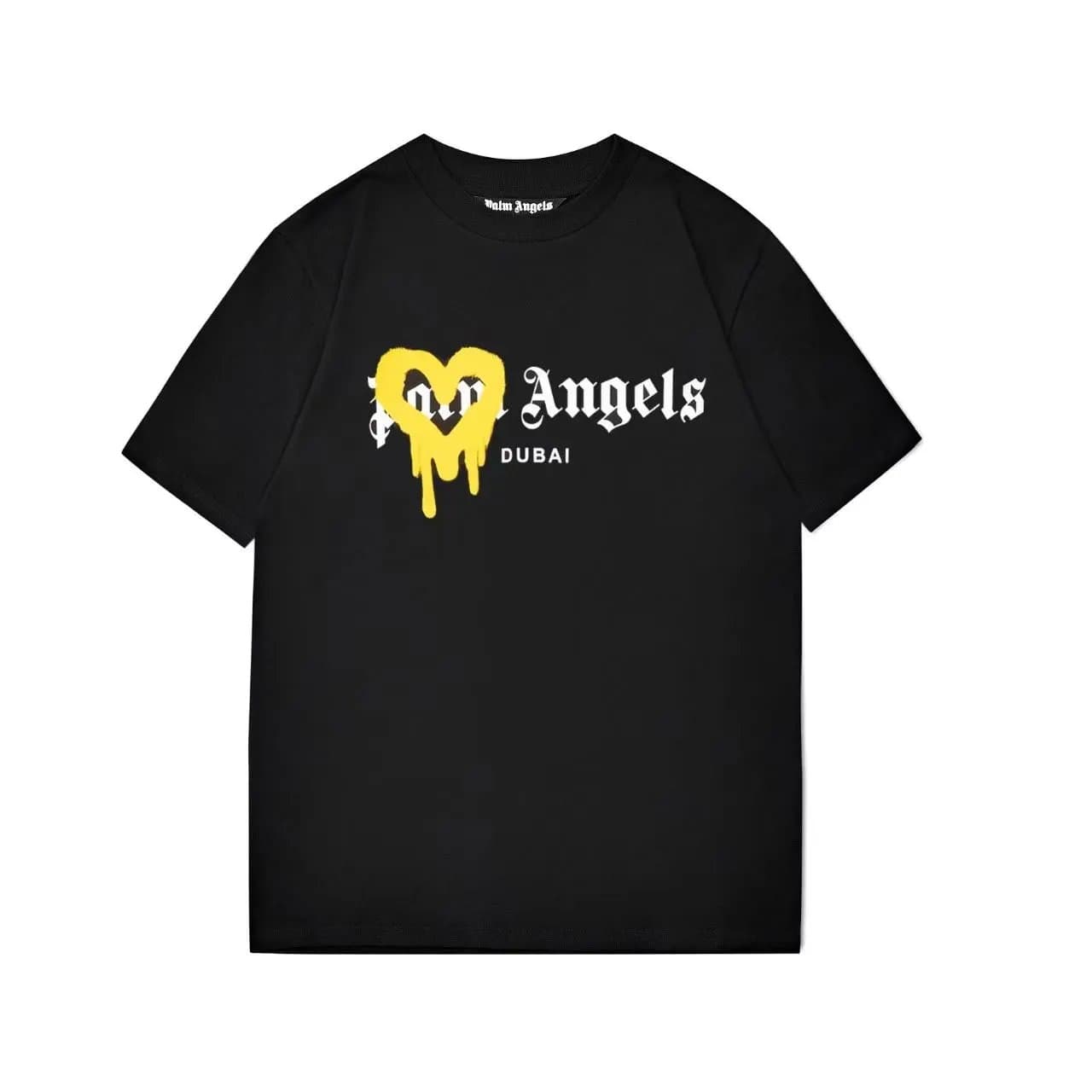 Palm Angels Graphic Tee Bear Print — Palm Angels短袖-黑色爱心