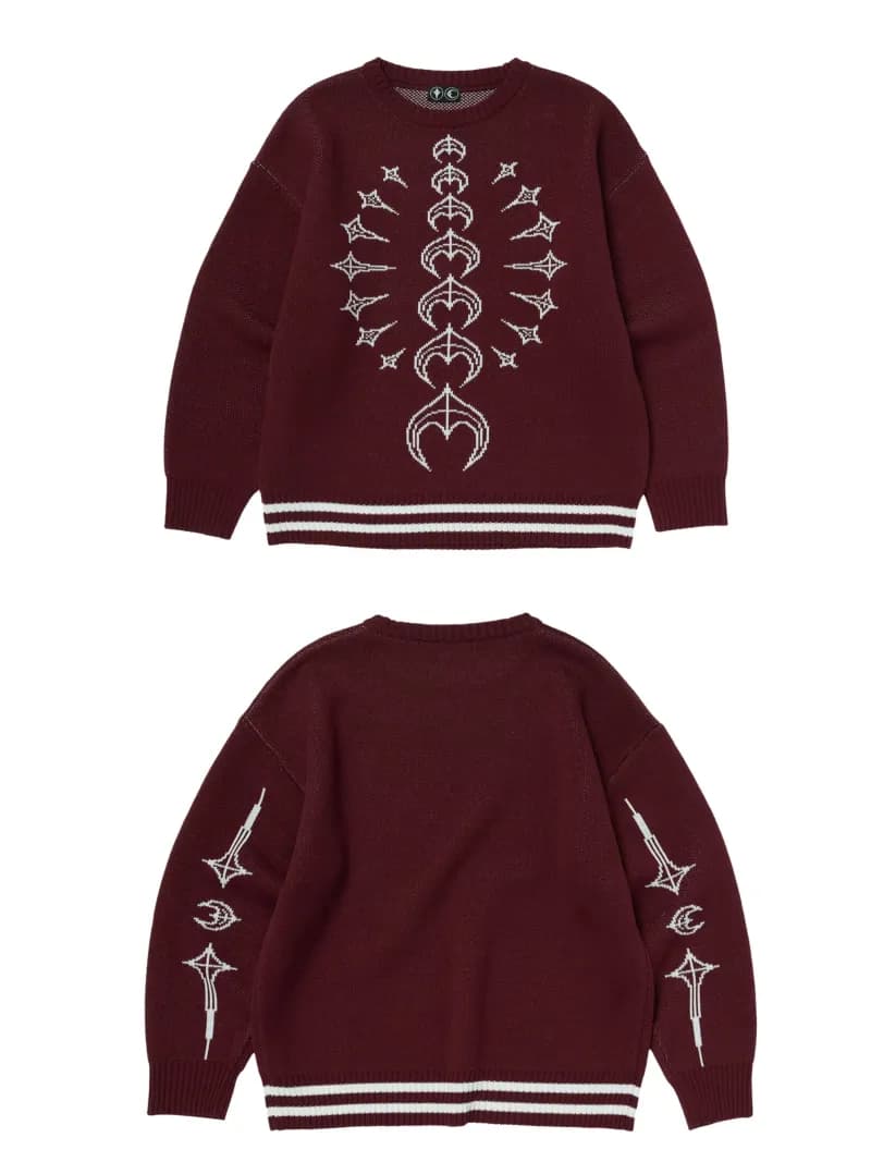 Gallery Dept. Knit Sweater Embroidered Arrow Motif