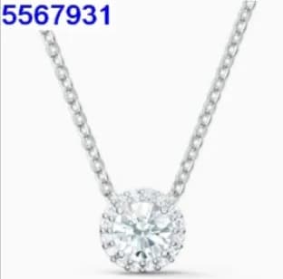 Swarovski Pendant Necklace Crystal Halo