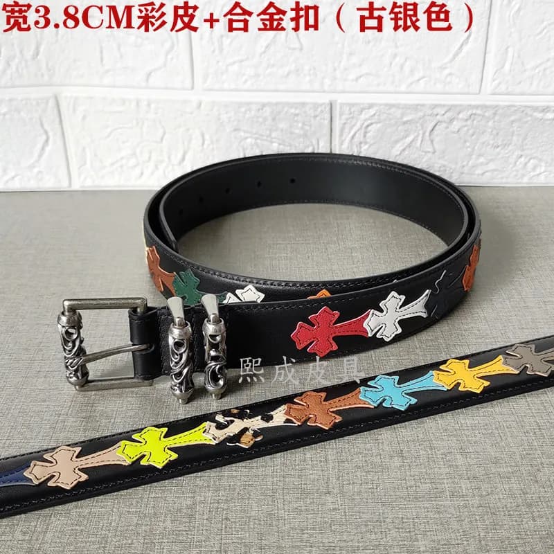 Chrome Hearts Cross Belt Multi-Color Cross Appliqué