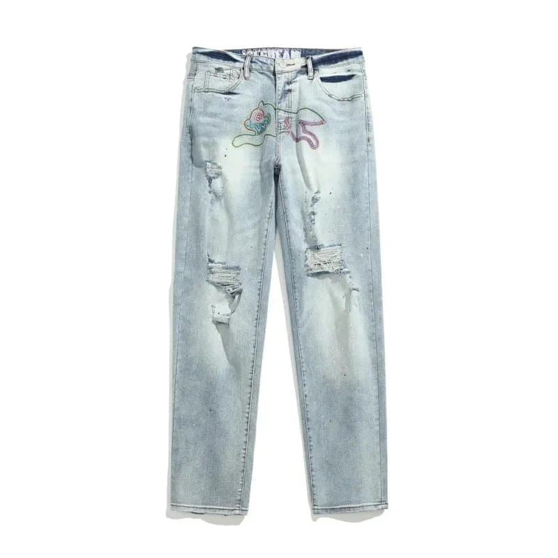 Levi's 501 Jeans Distressed with Embroidery