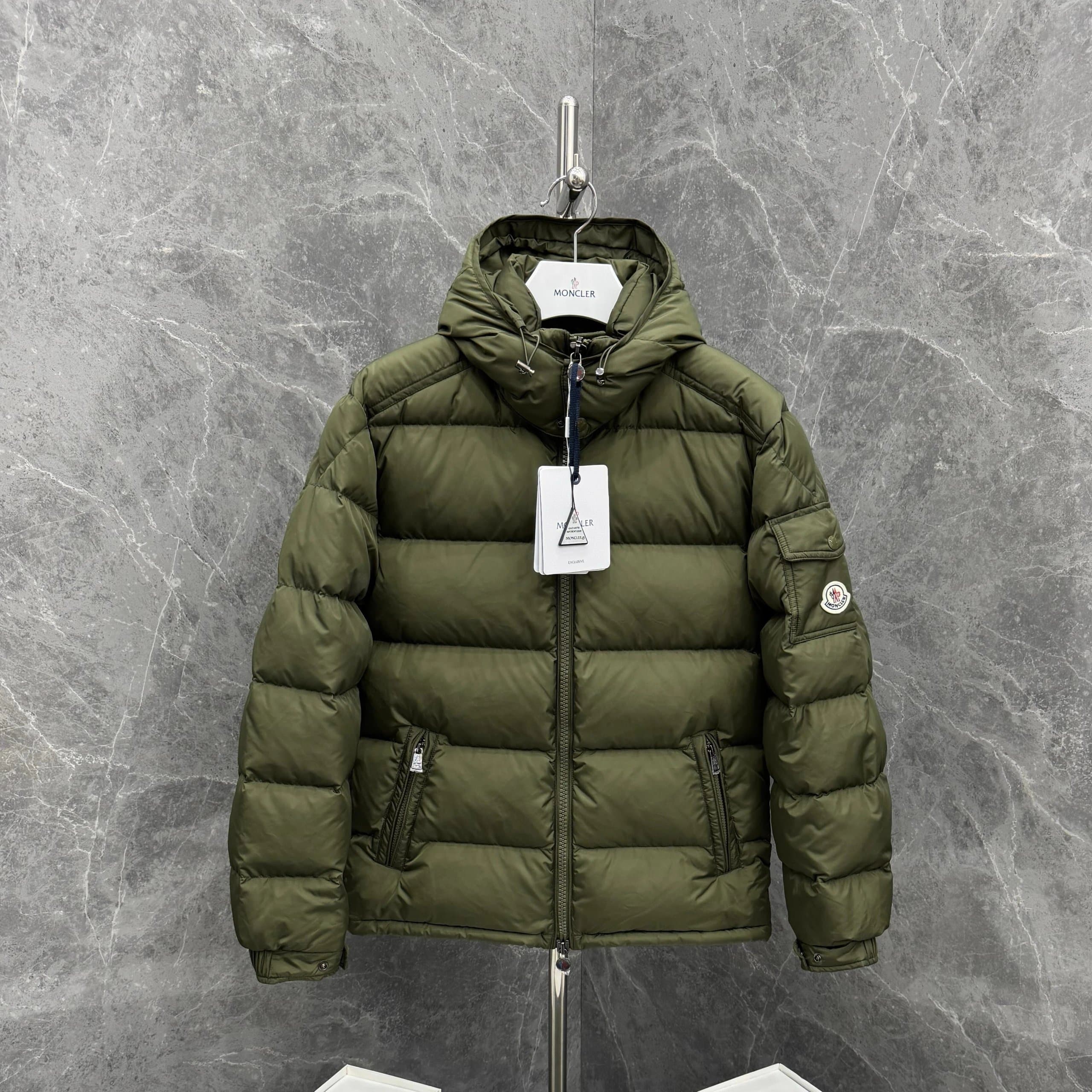 Moncler Down Jacket Olive Green