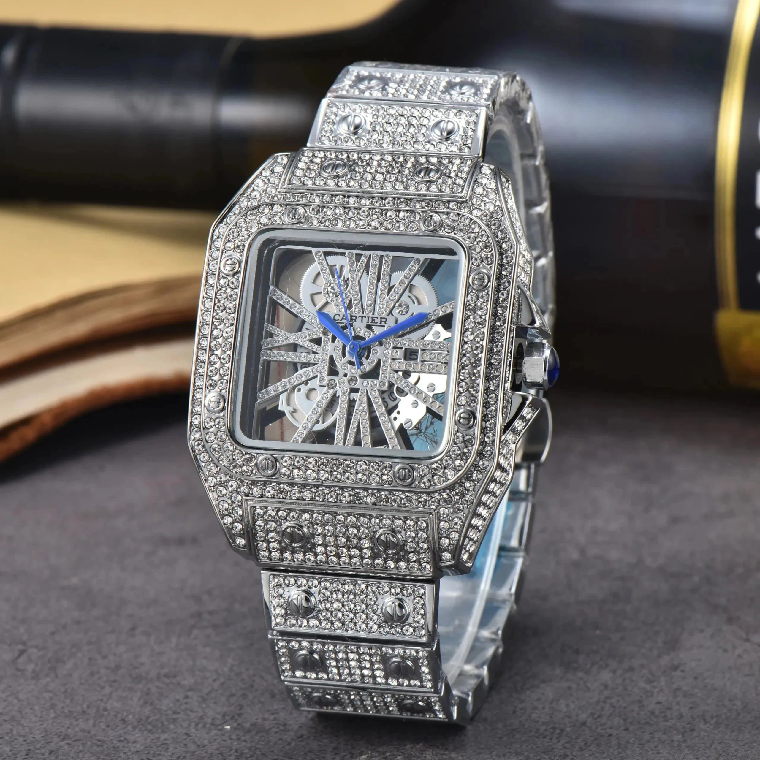 Santos de Cartier Full Pave Diamond