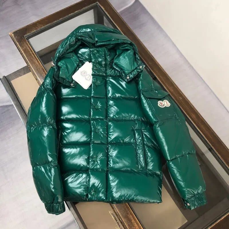 Moncler Down Jacket Shiny Nylon Puffer