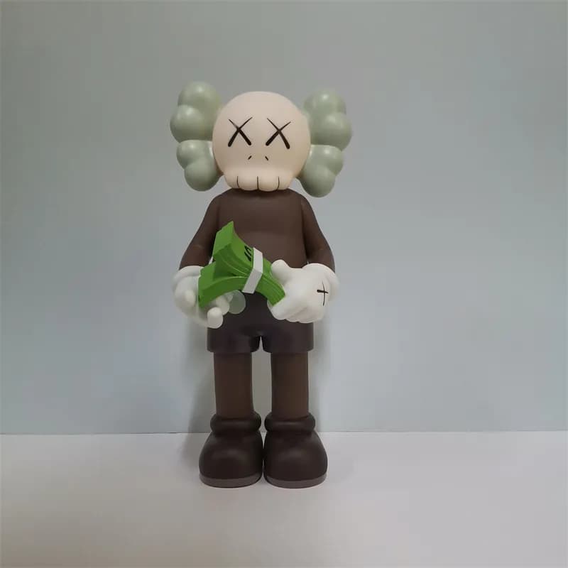 BAPE × KAWS Half-Brain Ape Figure Split Brain Design — 数钞棕30cm盒装