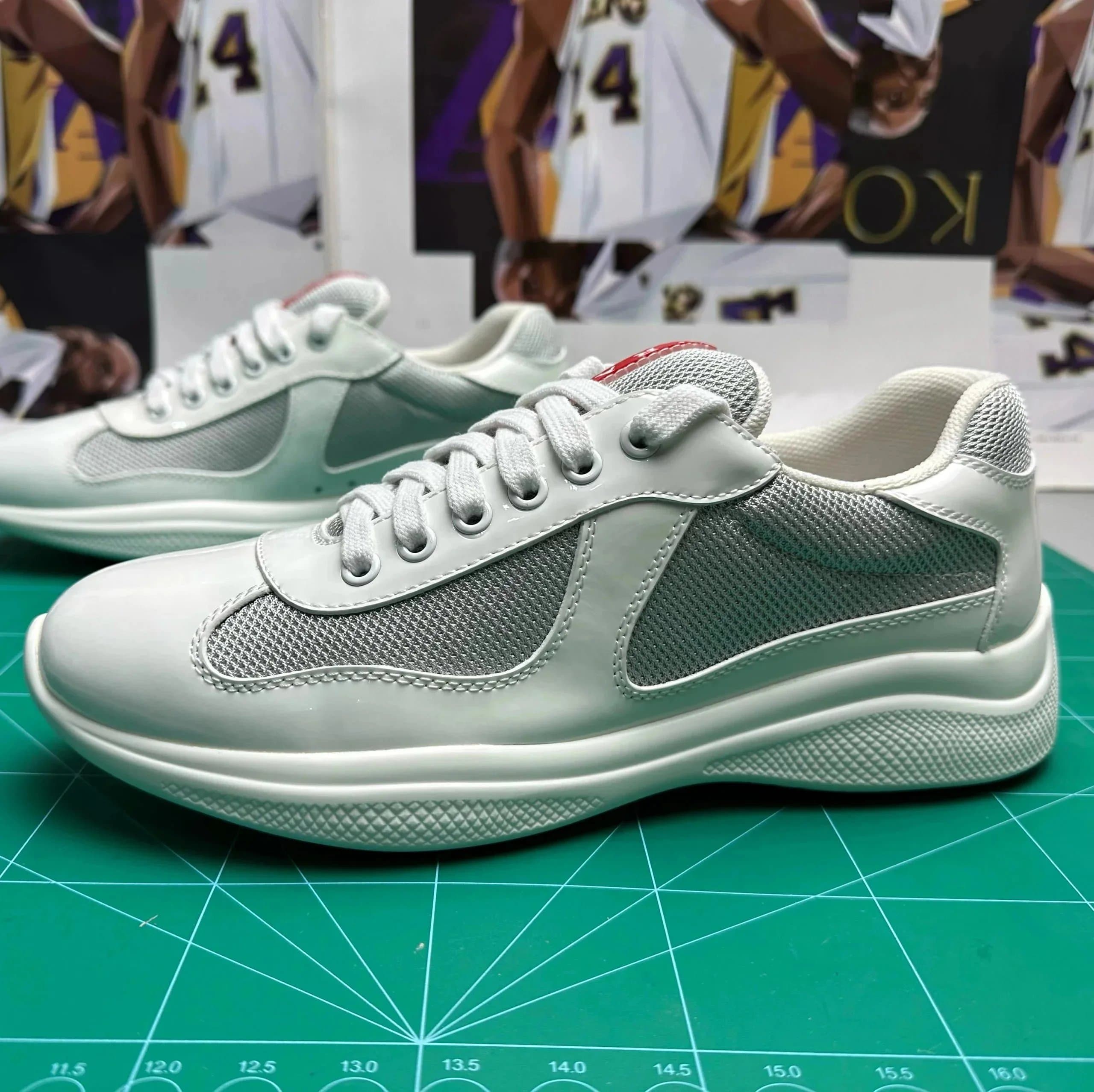Prada Linea Rossa Sneaker Mint Green — X1 Prada白灰
