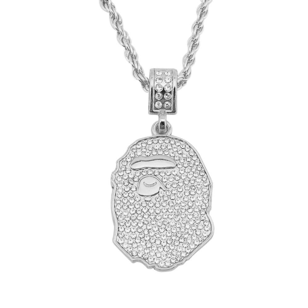 BAPE Ape Head Pendant Iced Out