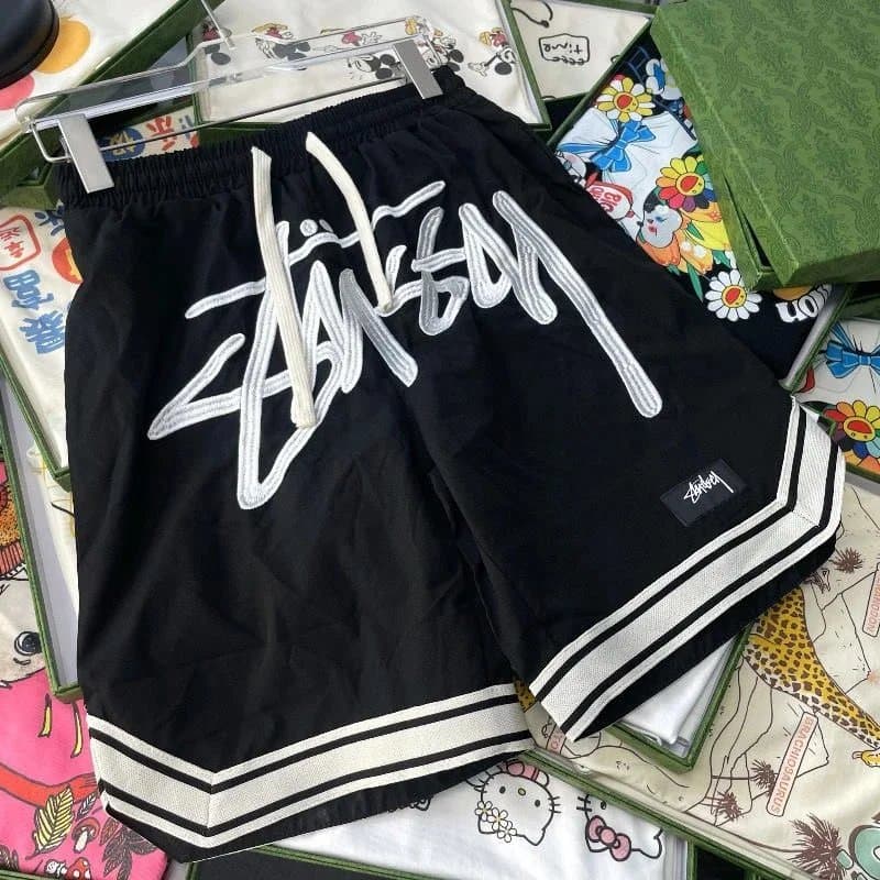 Stüssy Basketball Shorts Logo Embroidered