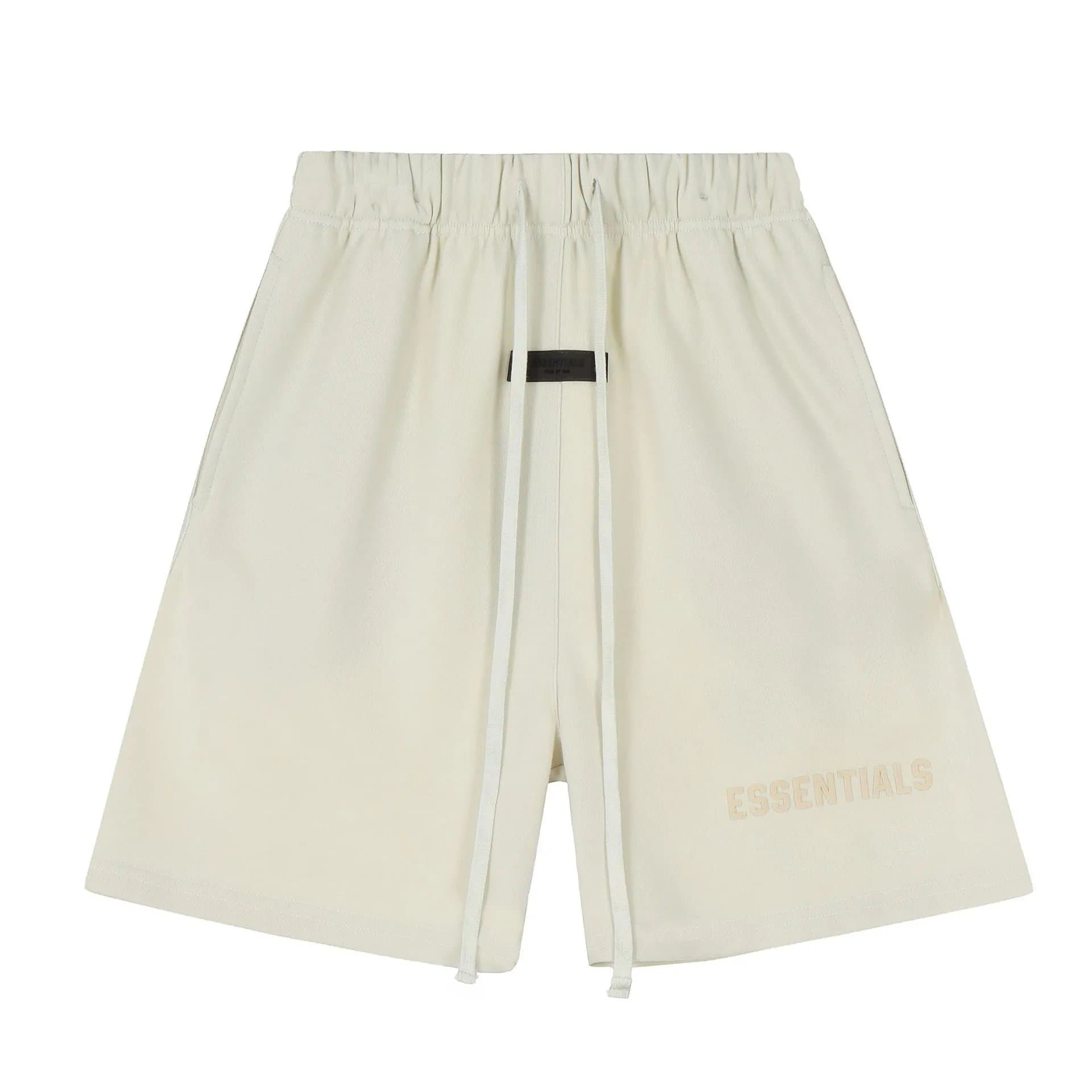 Fear of God Essentials Logo Shorts Black — 2311短裤浅杏