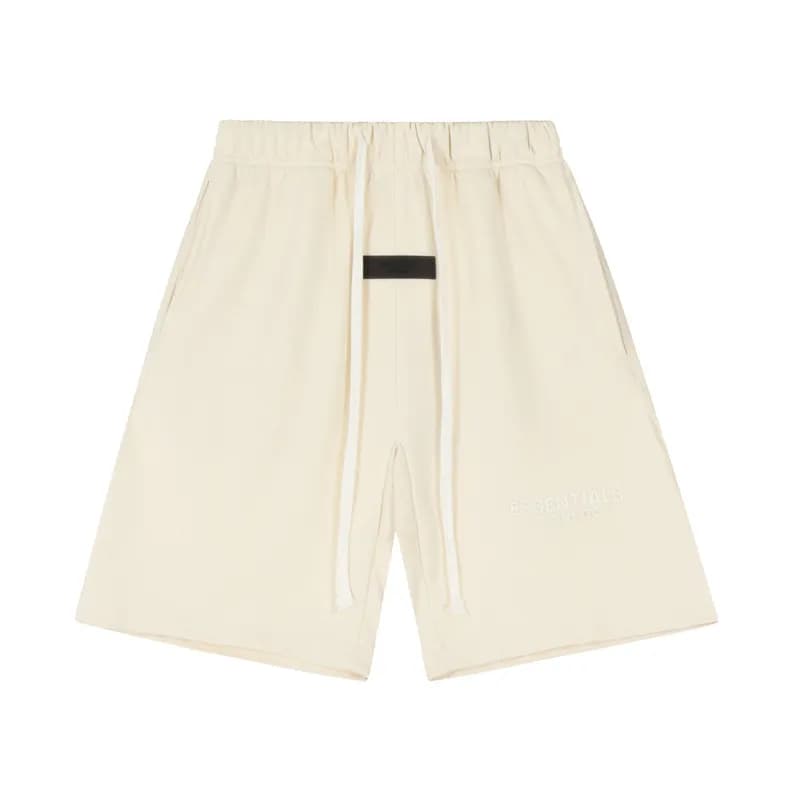 Fear of God Essentials Logo Shorts Off-White