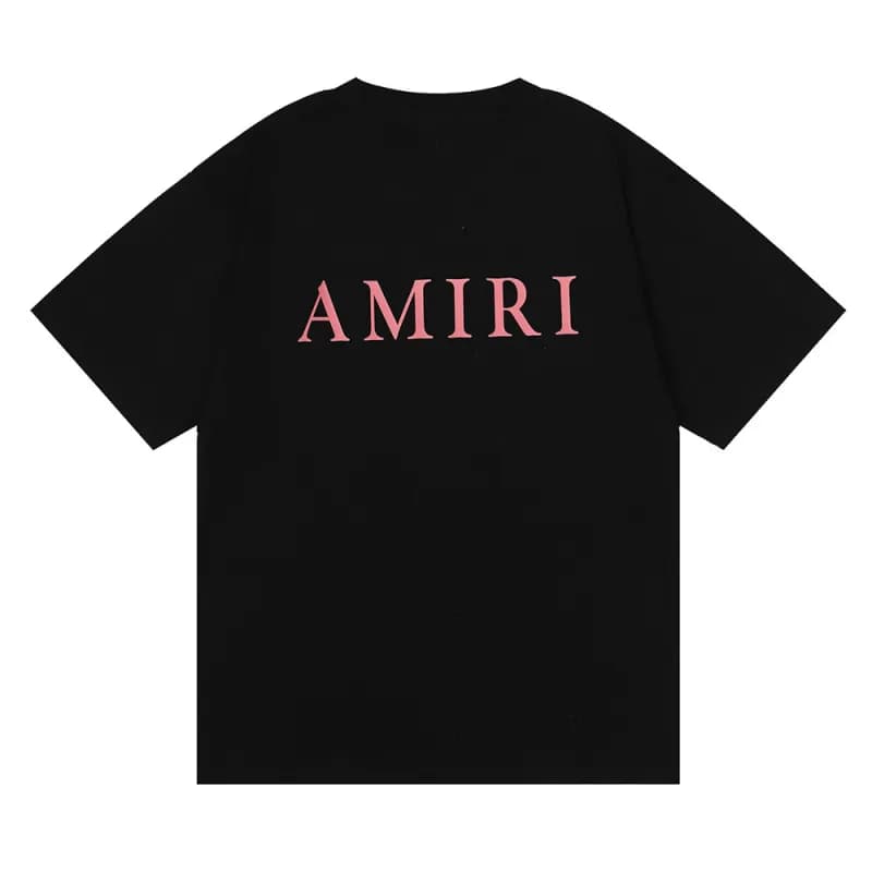 Amiri Graphic Tee Signature Script — 920 black orange