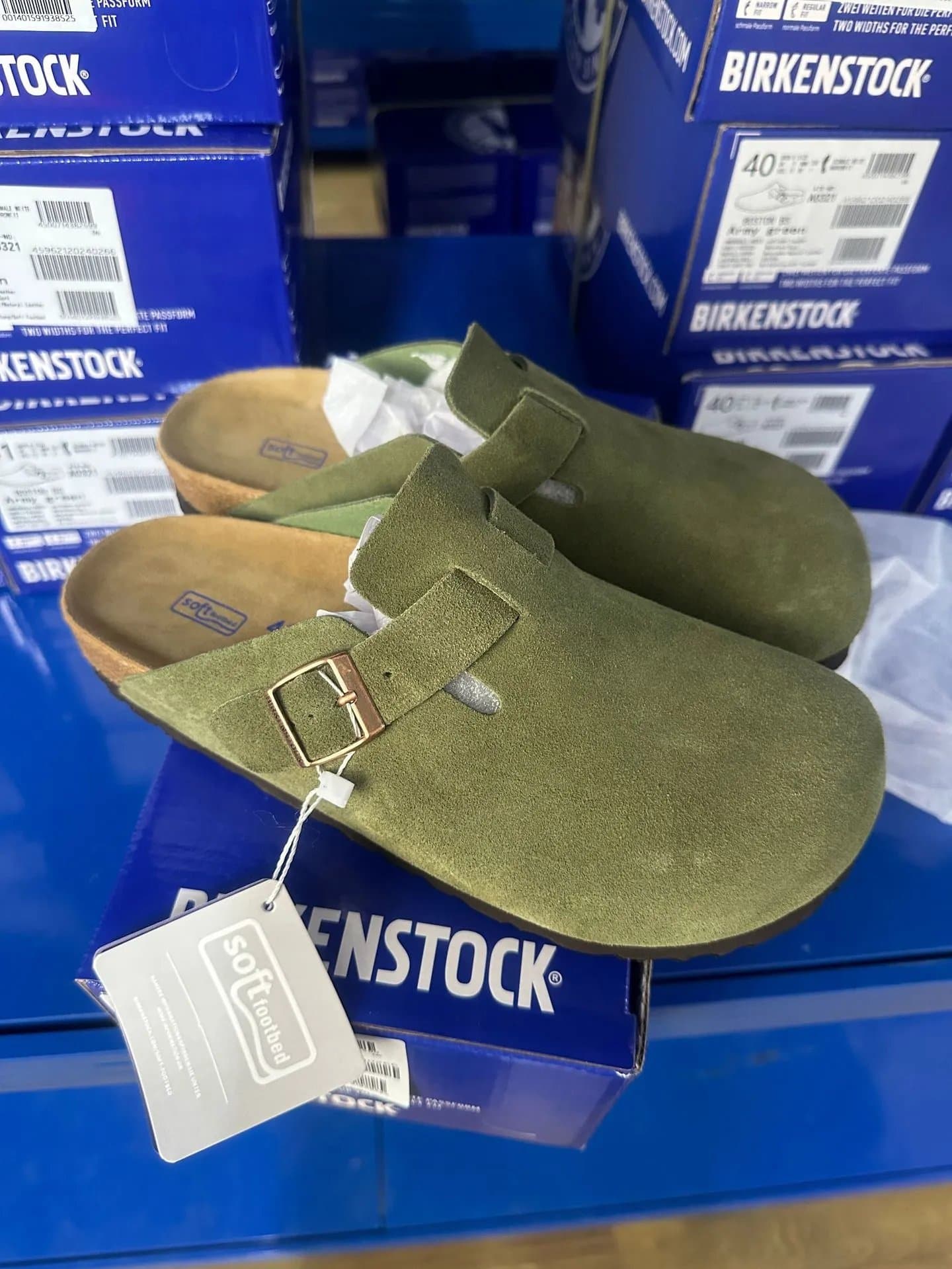 Birkenstock Boston Clog Army Green