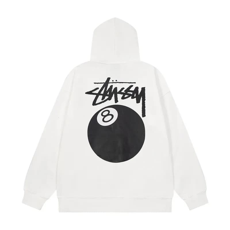 Stüssy Hooded Sweatshirt Tie-Dye — 629 white