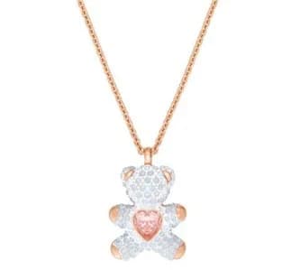 Swarovski Teddy Bear Pendant Crystal-Encrusted
