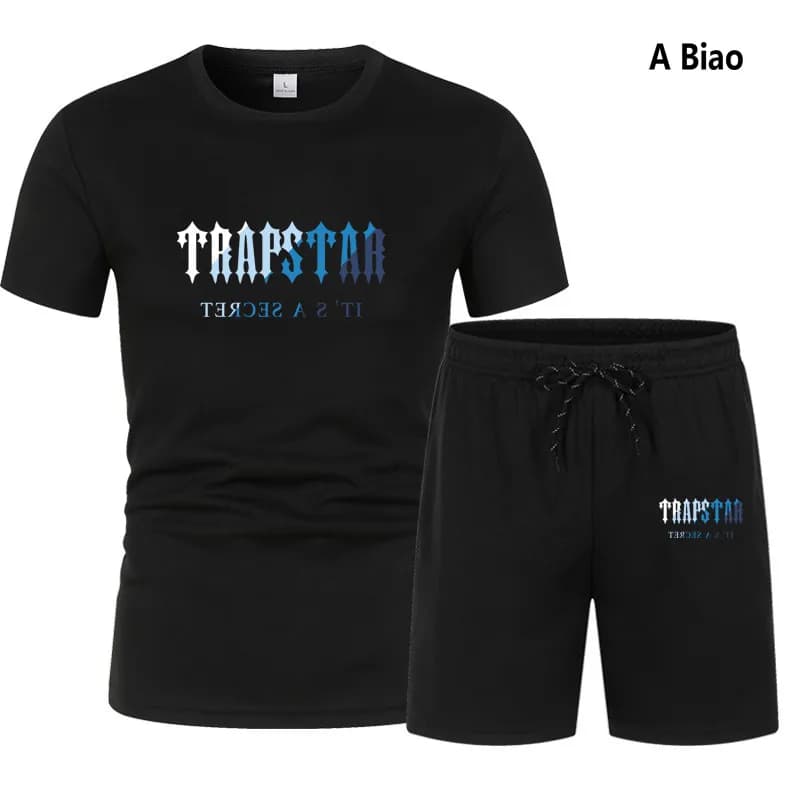 Trapstar Logo Tee & Shorts Set It's A Secret — 7