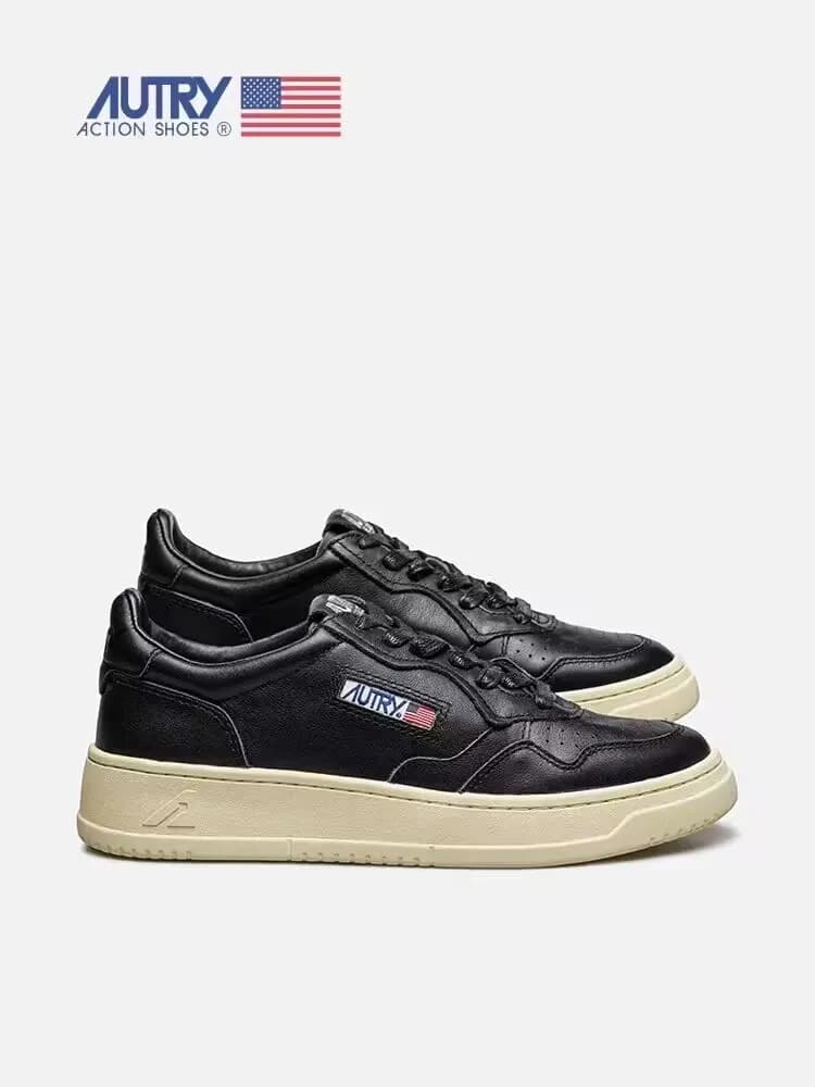 Action Shoes Black with Cream Sole