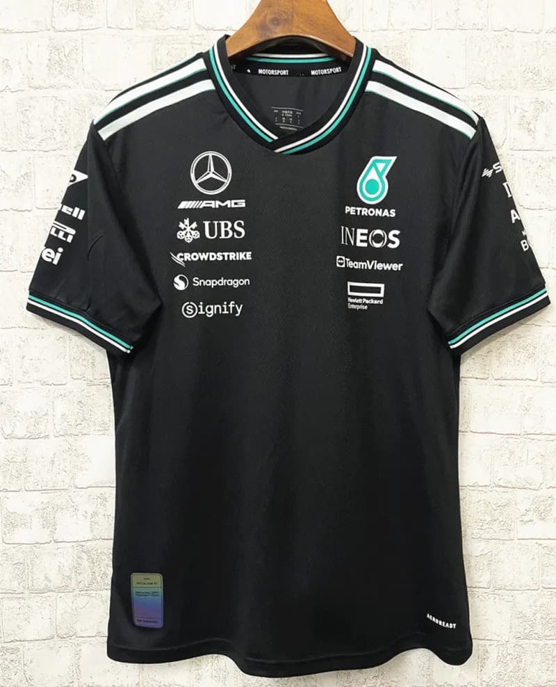 Tudor Polo Shirt Racing Sponsor Edition — 2025Mercedes 宾士黑f1