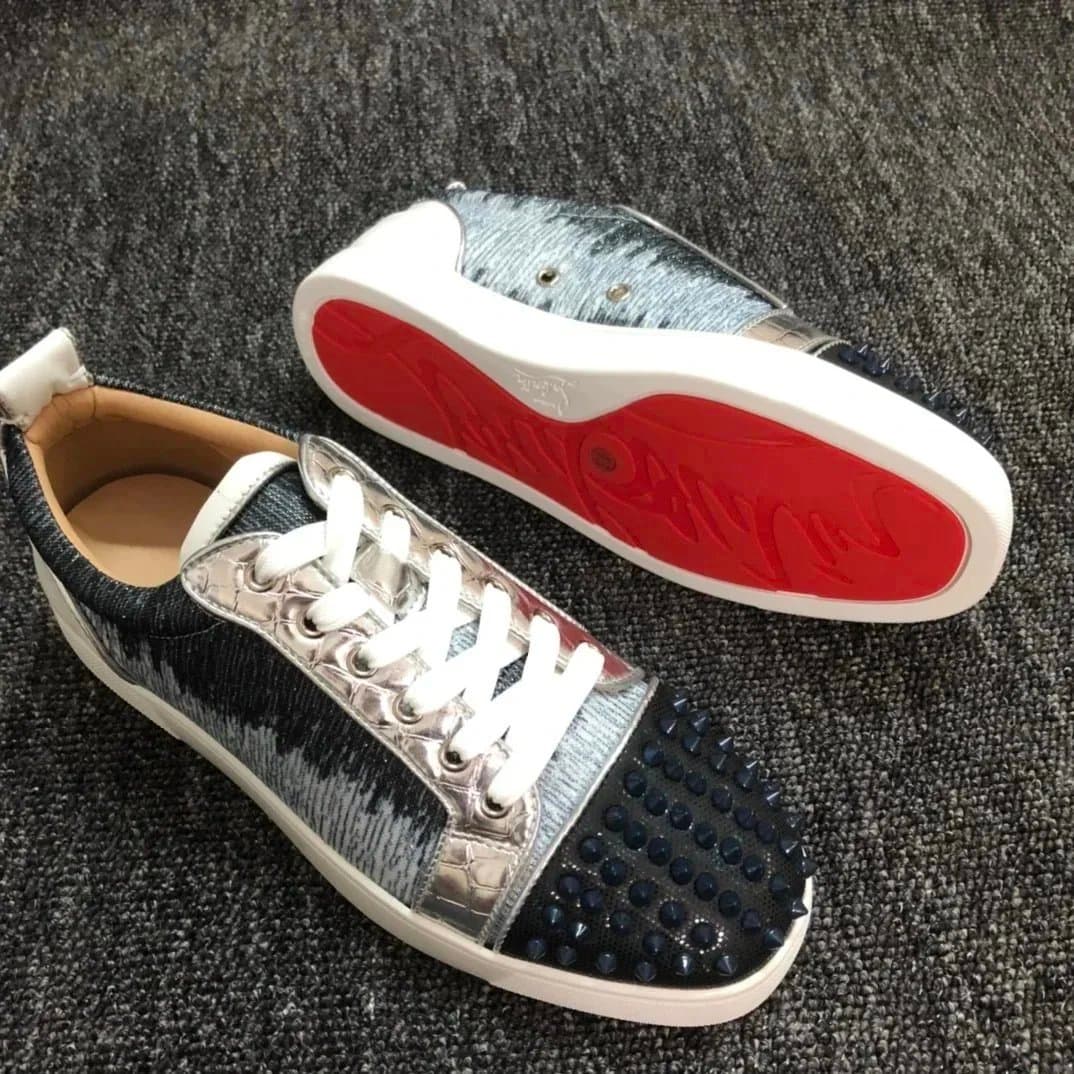 Christian Louboutin Louis Spikes Studded Leather — 38