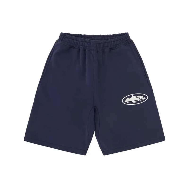 Balenciaga Joggers Oval Logo — 深蓝短裤（Good Quality）