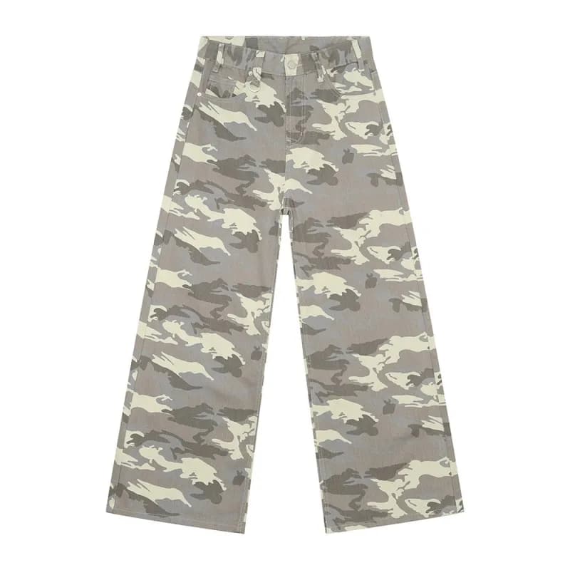 Levi's Wide-Leg Trousers Camouflage Print