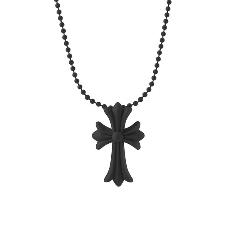 Chrome Hearts Cross Pendant Matte Red — 黑色【送防尘袋】