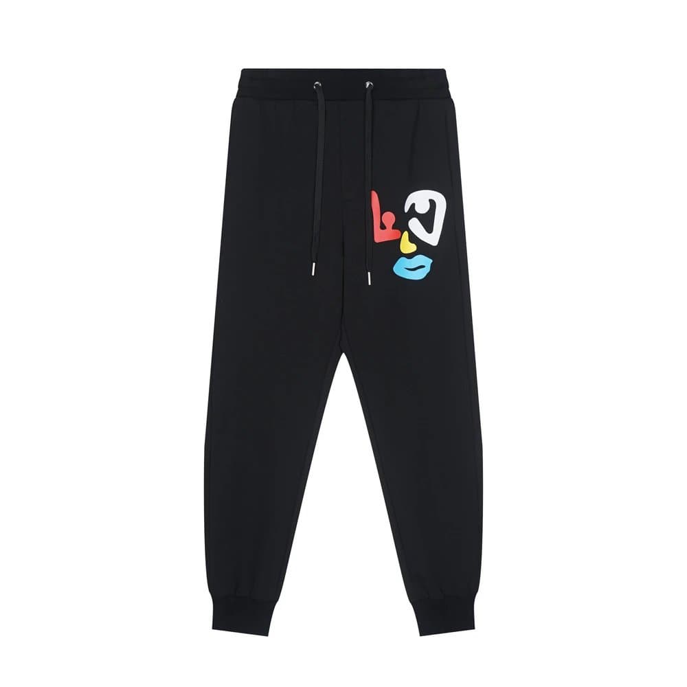 Balenciaga Joggers Abstract Face Print