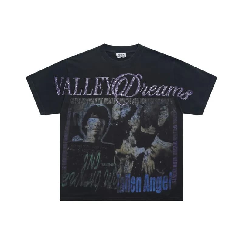 Valentino Valley Dreams Graphic Tee Fallen Angel Print