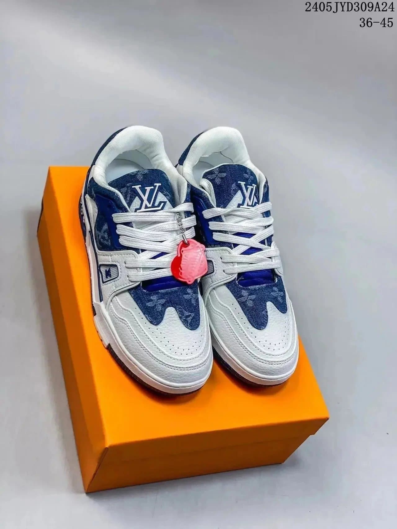 Louis Vuitton LV Trainer Monogram Denim