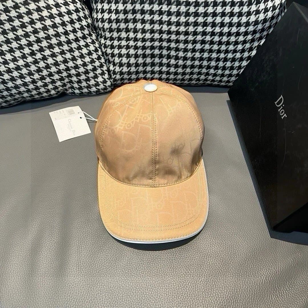 Dior Baseball Cap Oblique Logo Print