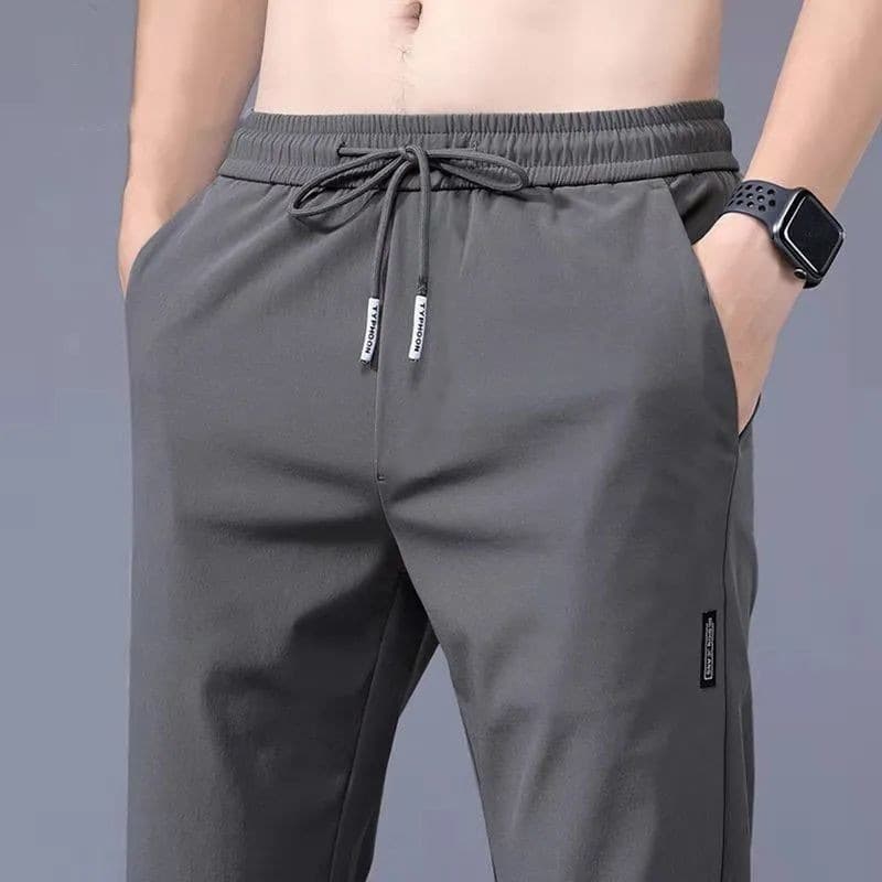 Drawstring Jogger Solid Grey