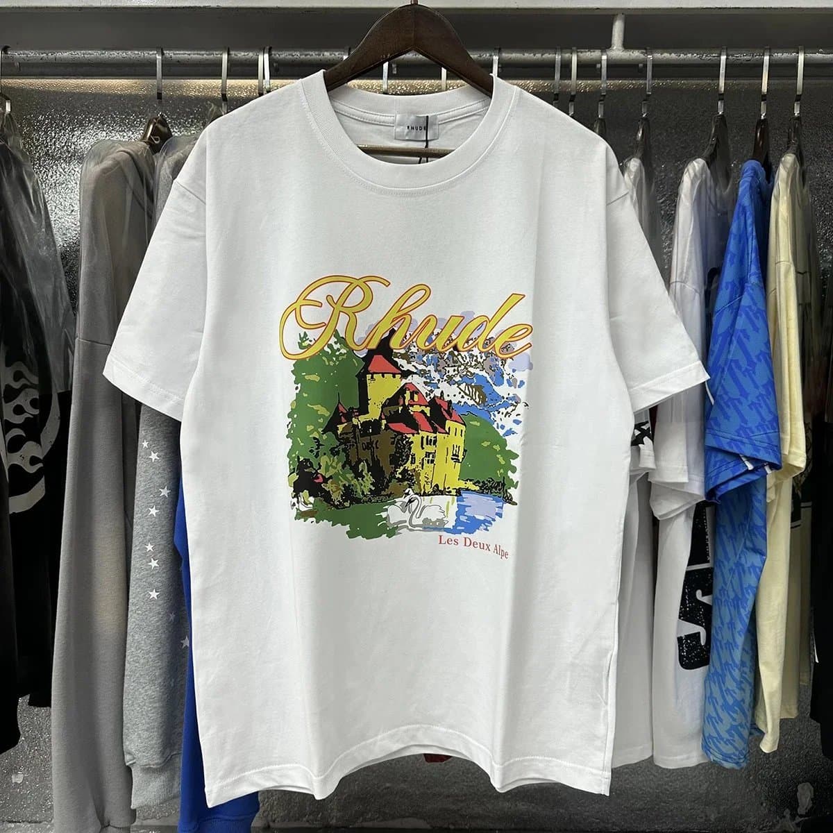 Rhude Graphic Tee Les Deux Alpe